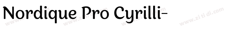 Nordique Pro Cyrilli字体转换